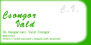 csongor vald business card